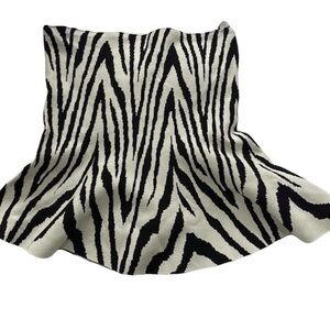 H&M strapless Black and White Zebra Print Top